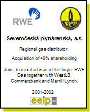 Acquisition of Transgas and 8 gas distribution companies