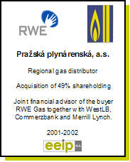 Acquisition of Transgas and 8 gas distribution companies