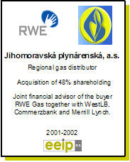 Acquisition of Transgas and 8 gas distribution companies